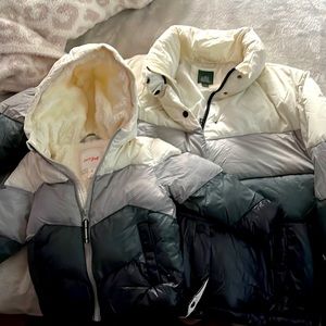 Mom & Toddler Matching Color Block Puffer Coats from Target (Read Description)